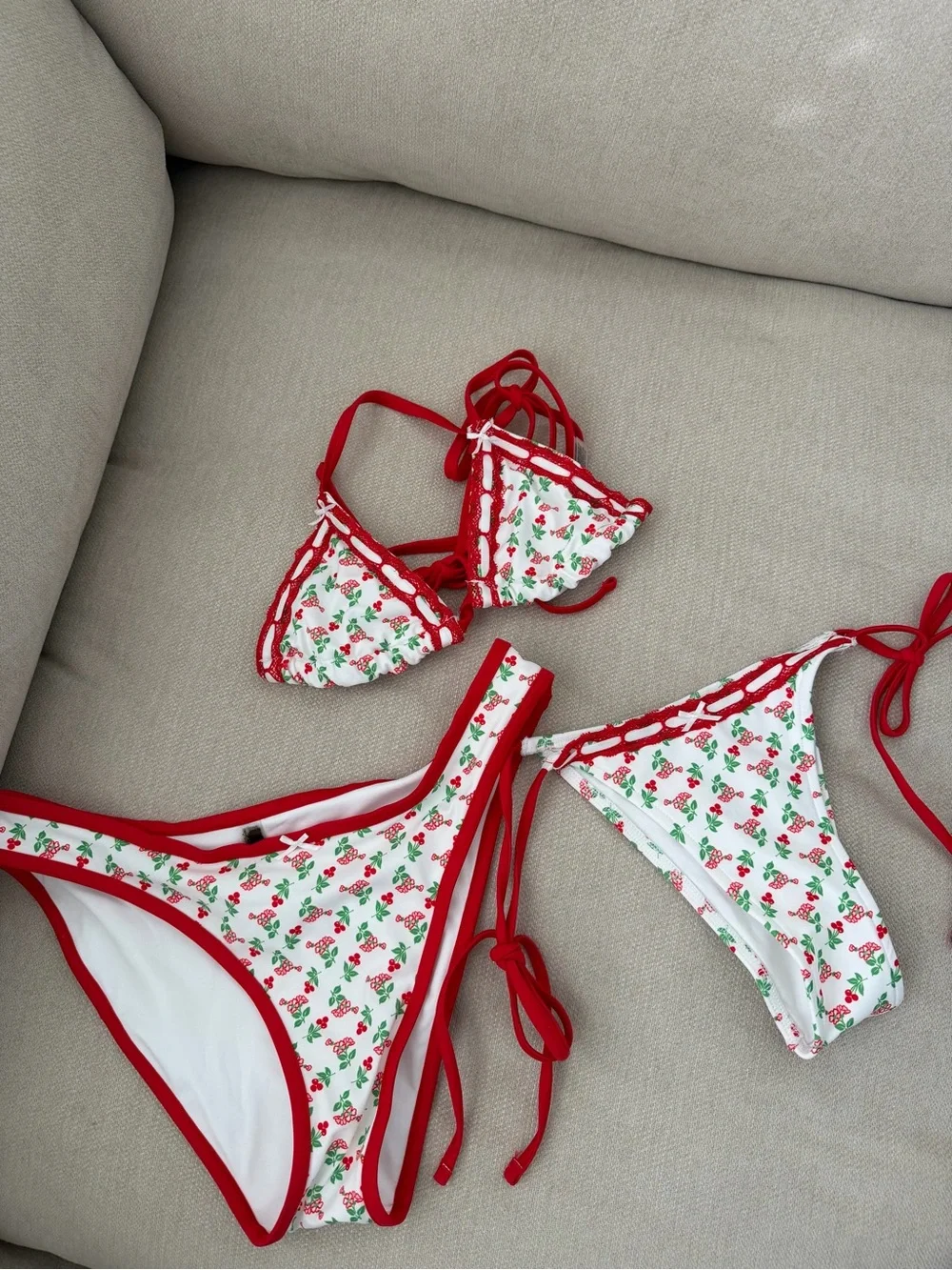 pink by frankie’s bikini 3 piece set